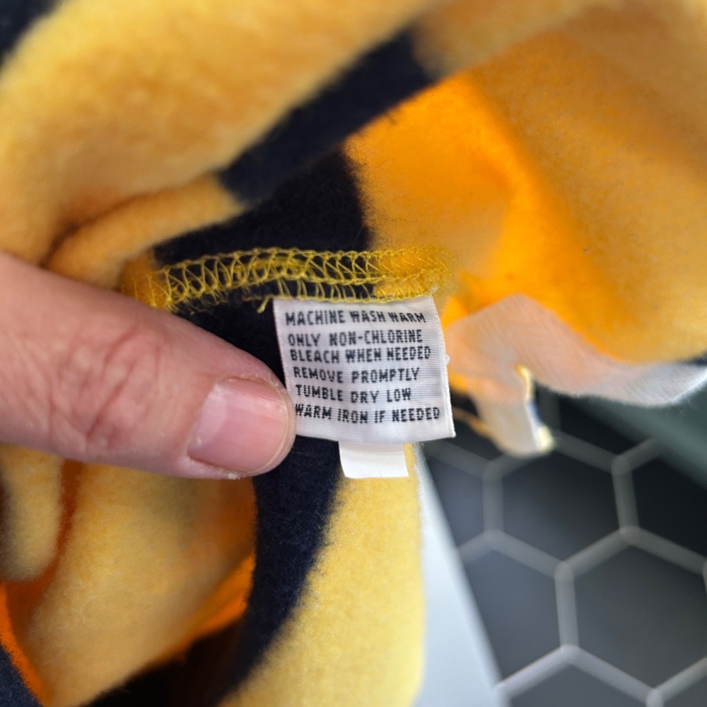 Like new Polo Ralph Lauren Yellow and Navy Striped Rugby Shirt size Large - Picture 6 of 9